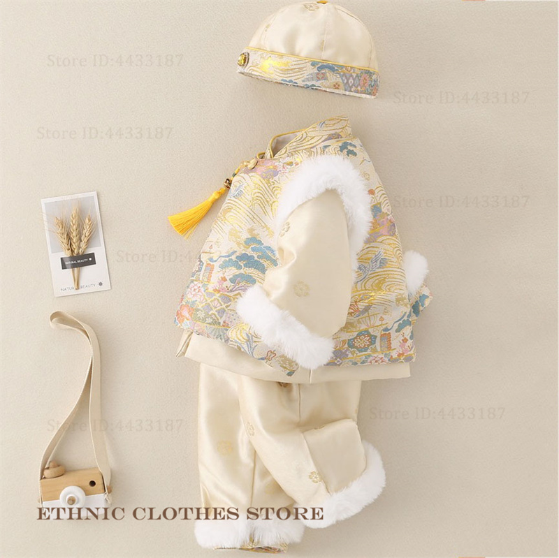 Winter Clothing Baby Boy - Jungen Baby Hundert Tage Tang-anzug Verdicken