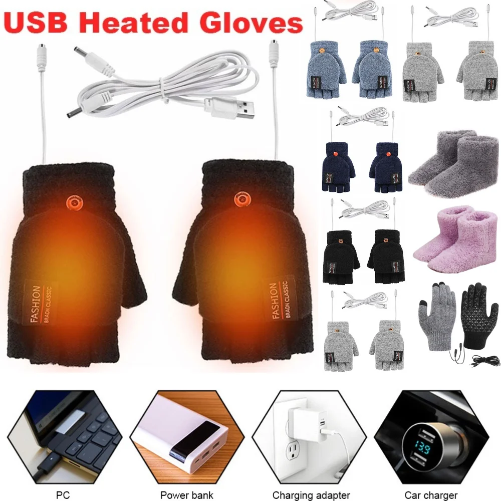 Knit Glove Touch Screen - USB Elektrische Beheizte Handschuhe Winter Outdoor