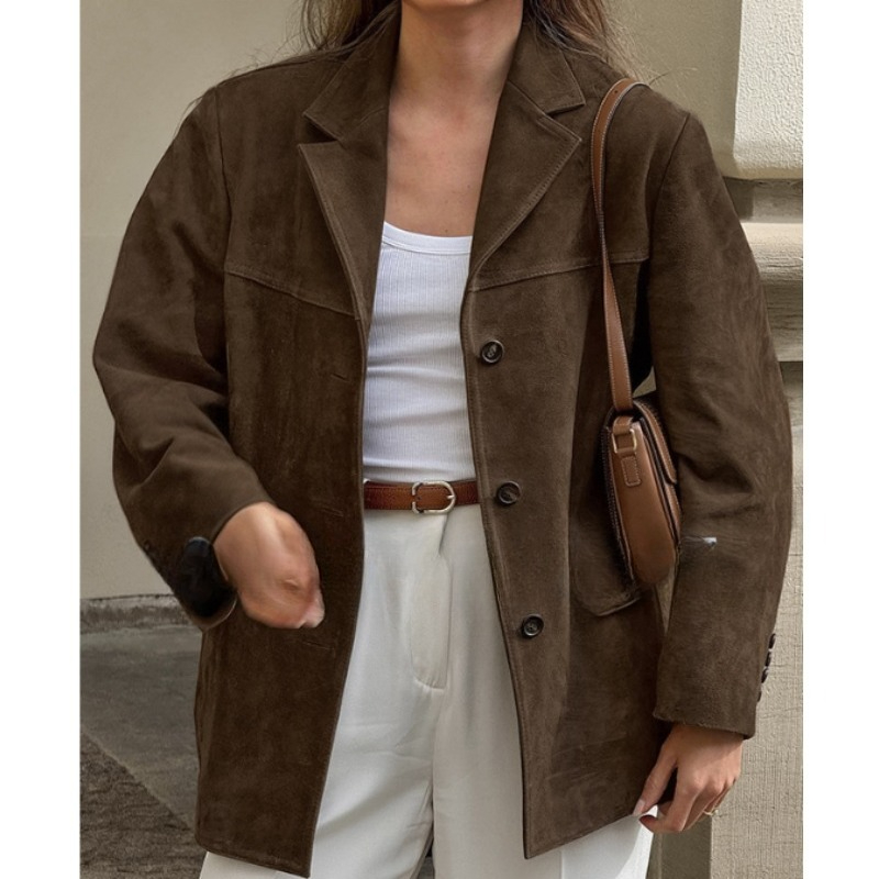 Winter Clothing Amazon - Die meistverkaufte einfarbige Wildlederjacke im Western-Stil