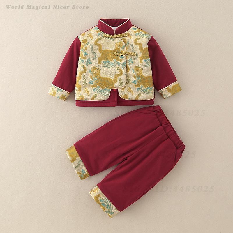 Winter Clothing Baby Boy - Herbst Winter Dicker Tang-Anzug Kinder Traditionelles