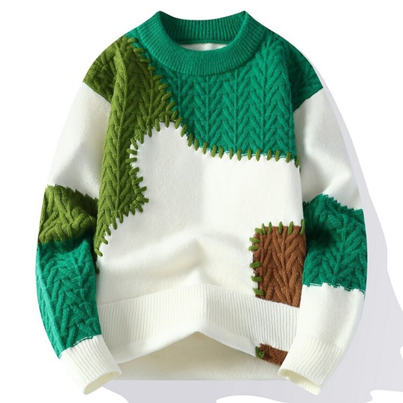 Quality Winter Clothing - Neue Mode Männer Oansatz Pullover Winter