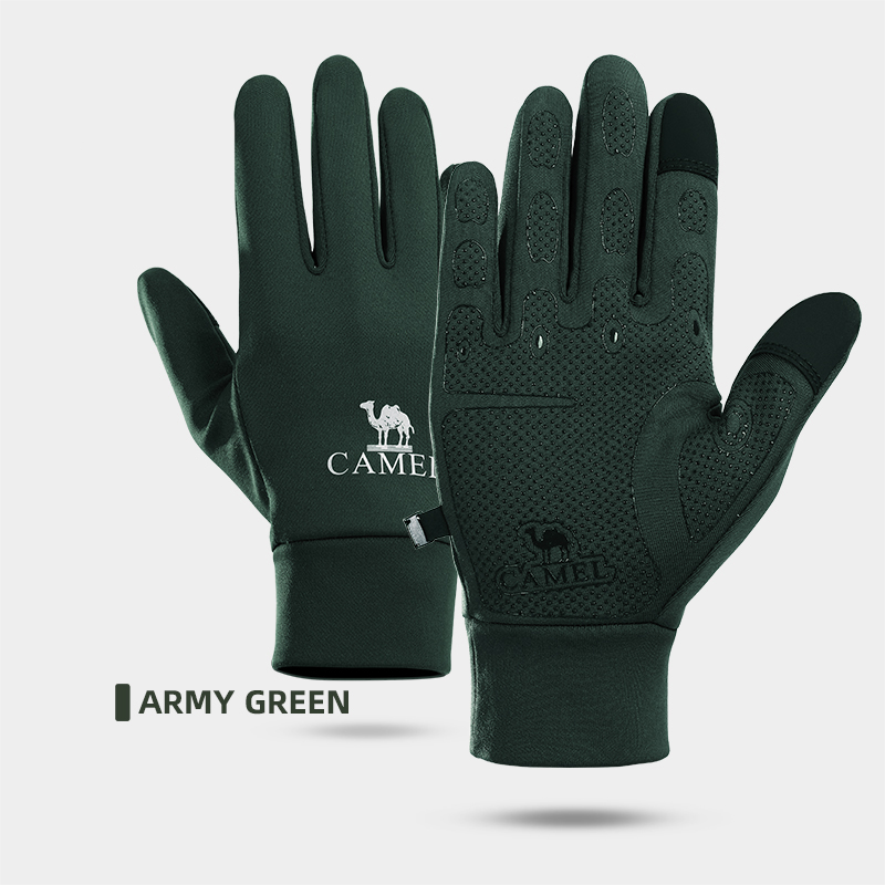 Knit Glove Touch Screen - GOLDEN CAMEL Radfahren Wanderhandschuhe Touchscreen Winter