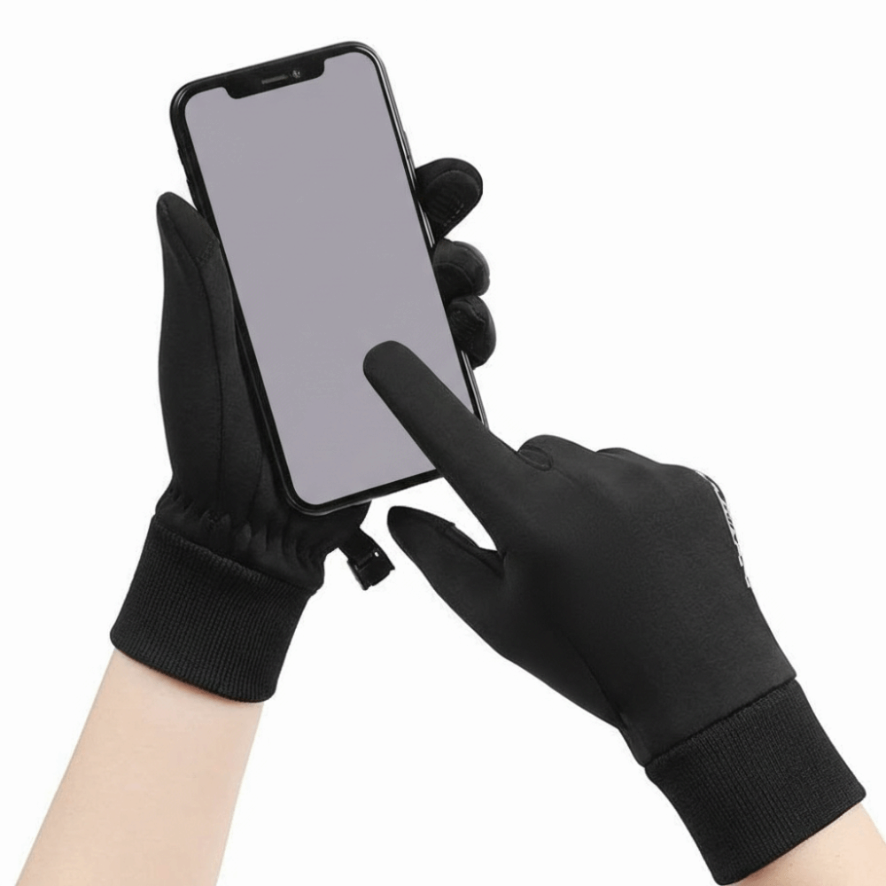 Knit Glove Touch Screen - Rutschfeste Winter-Kinderfahrradhandschuhe Vollfinger-Rutschfeste Warme Handschuhe Reflektierende
