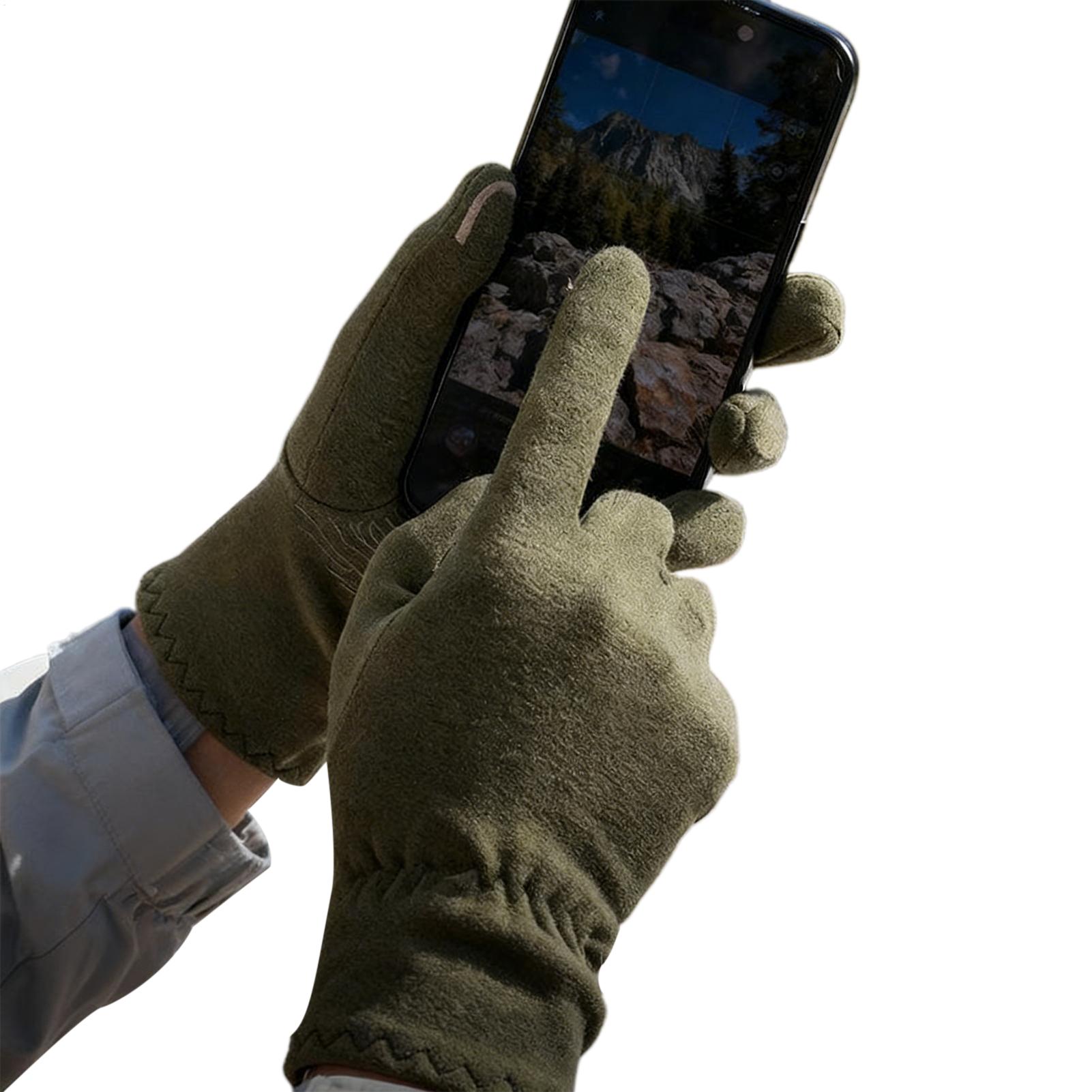 Knit Glove Touch Screen - Touchscreen-Wanderhandschuhe für Damen, warme und flexible