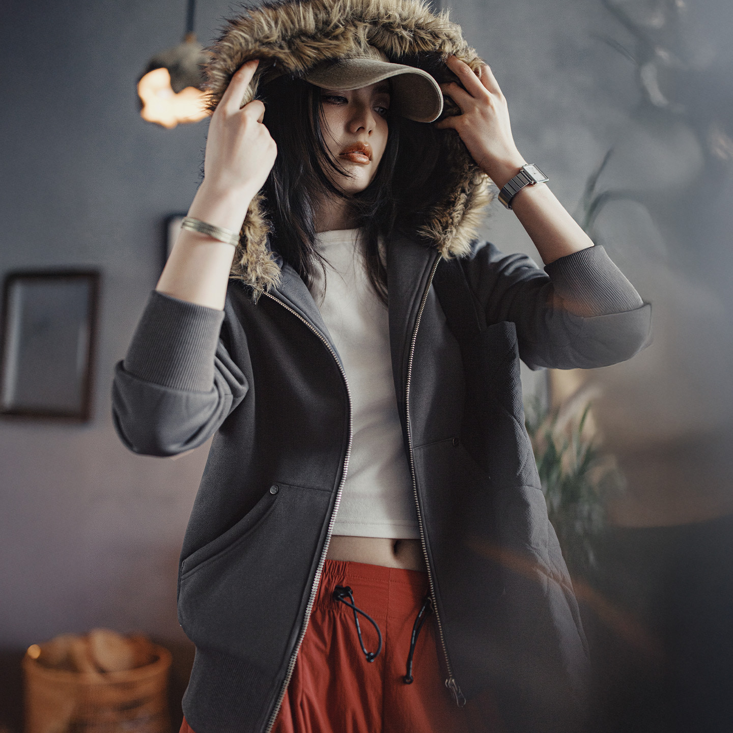 Maden Damen-Kapuzenmantel mit  – Fleece Hoodie Lined Bewertung und Preis