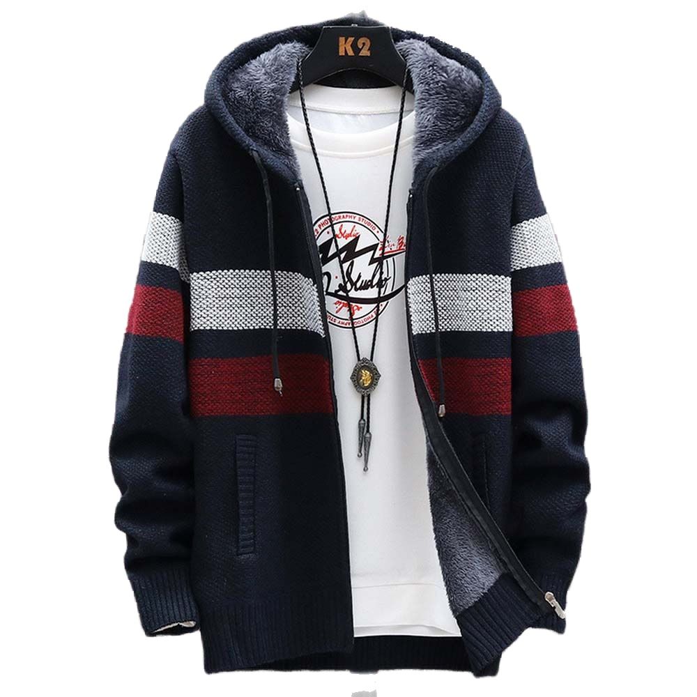 Männer Gestreiften Pullover Ma – Fleece Hoodie Lined Bewertung und Preis