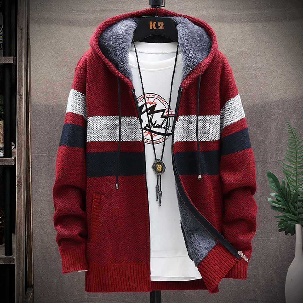 Männer Gestreiften Pullover Ma – Fleece Hoodie Lined Bewertung und Preis