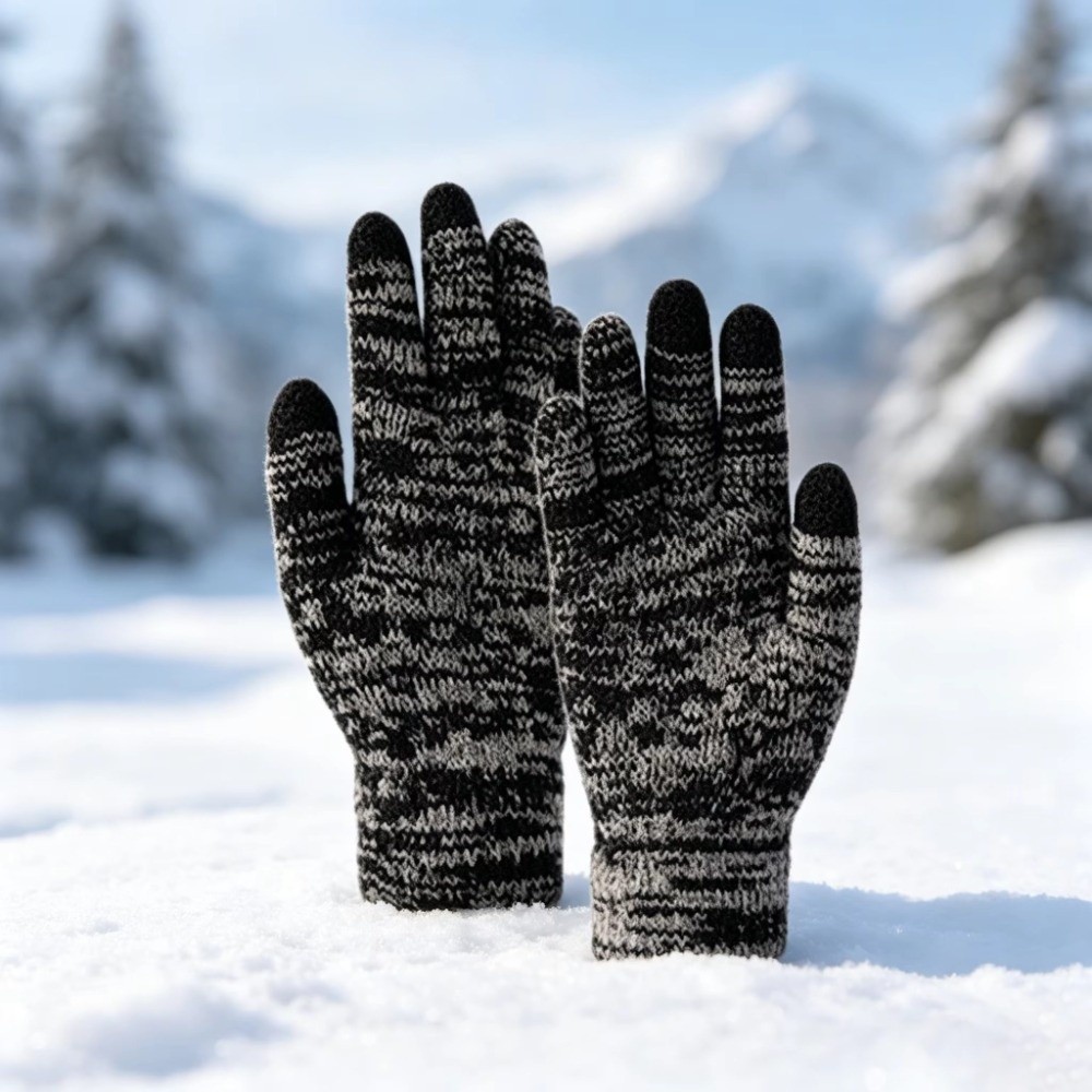 2-teiliges Set Modische Winter – Knit Glove Touch Screen Bewertung und Preis